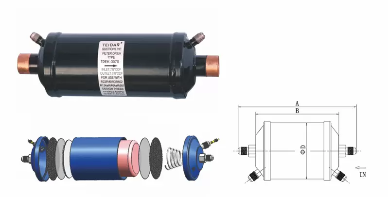烧毁干燥过滤器TDEK