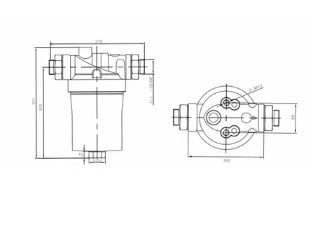 TDA-10-25  螺杆机油过滤器 